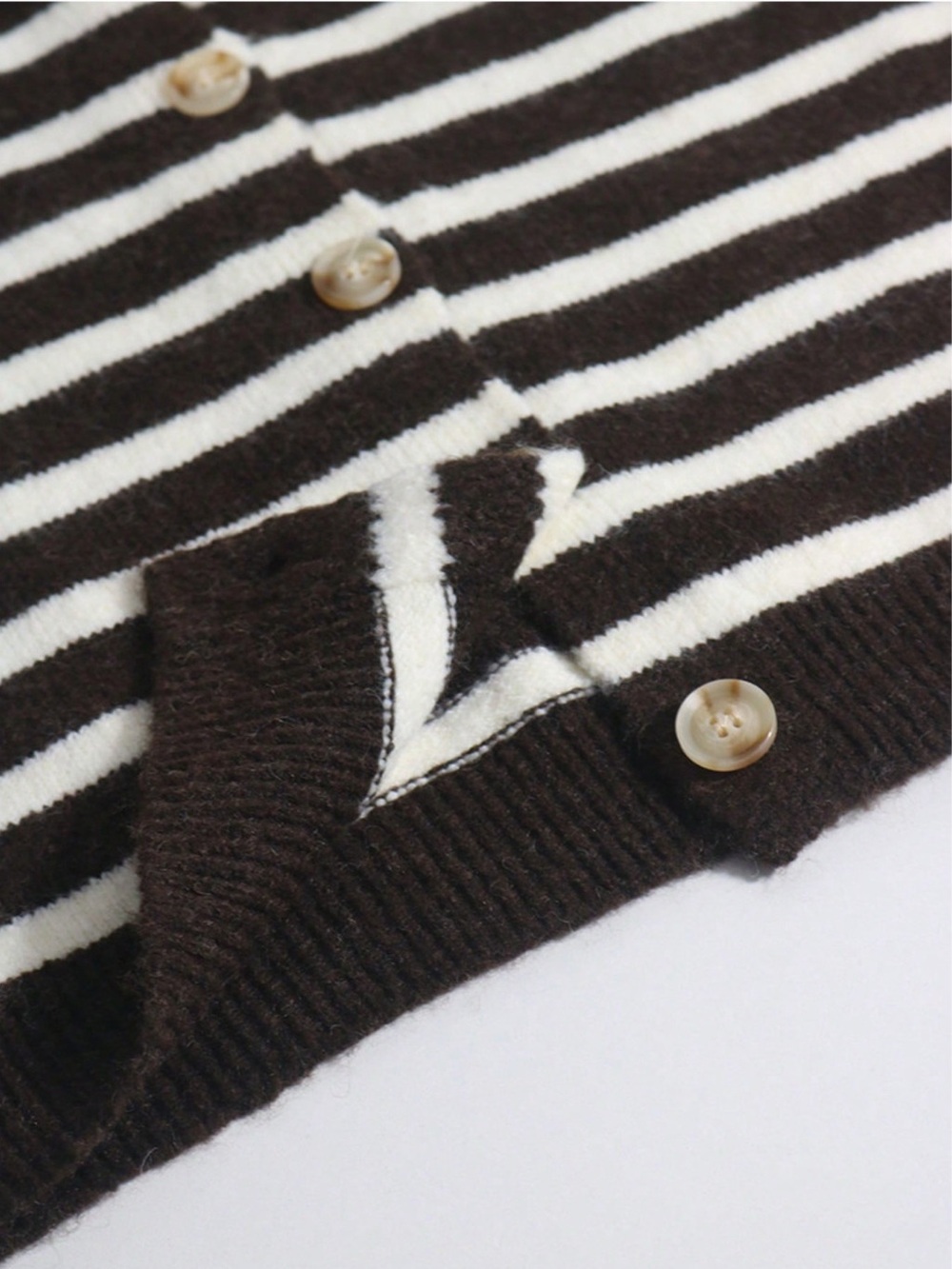 Striped Button-Down Cardigan - Picture 9 of 10